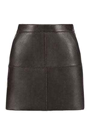 Maciockx leather mini skirt-0